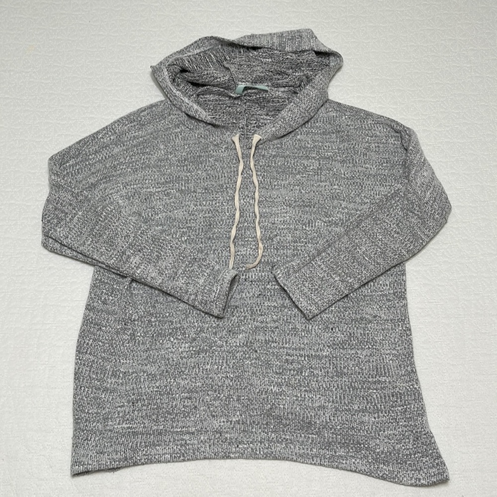 Gaby Gray Hoodie Sweater Women Size Medium
